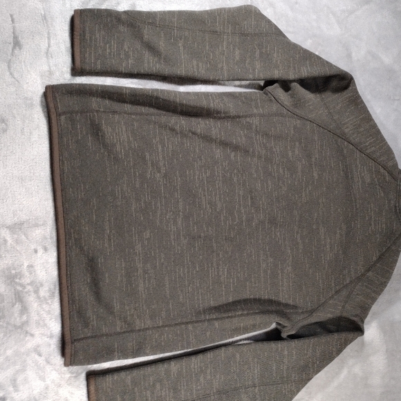 Men's Patagonia Heather Dark Brown 1/4 Zip Up Better Sweater Fleece Jacket Sz M - Picture 3 of 8